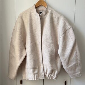 Zara Cream Teddy Jacket